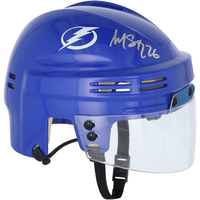 Martin St. Louis Tampa Bay Lightning Autographed Fanatics Authentic Blue Mini Helmet