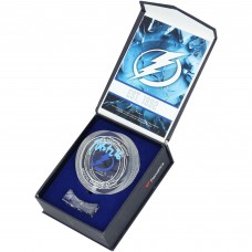 Martin St. Louis Tampa Bay Lightning Autographed Fanatics Authentic Crystal Puck - Filled with Ice from the 2024-25 Season
