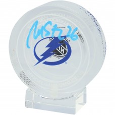 Martin St. Louis Tampa Bay Lightning Autographed Fanatics Authentic Crystal Puck - Filled with Ice from the 2024-25 Season