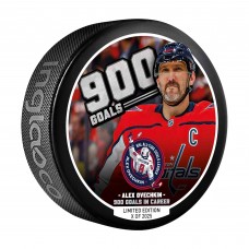 Alexander Ovechkin Washington Capitals Inglasco 900th Goal Hockey Puck - Limited Edition of 2025