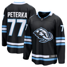 Джерси Utah Mammoth JJ Peterka Fanatics Black Home Breakaway