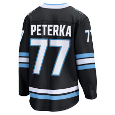 Джерси Utah Mammoth JJ Peterka Fanatics Black Home Breakaway