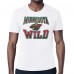 Minnesota Wild Starter White Comic Style Team Graphic T-Shirt