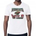 Minnesota Wild Starter White Comic Style Team Graphic T-Shirt