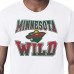 Minnesota Wild Starter White Comic Style Team Graphic T-Shirt