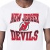 New Jersey Devils Starter White Comic Style Team Graphic T-Shirt