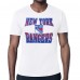 New York Rangers Starter White Comic Style Team Graphic T-Shirt New York Rangers Starter White Comic Style Team Graphic T-Shirt