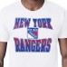 New York Rangers Starter White Comic Style Team Graphic T-Shirt