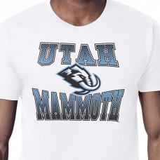 Utah Mammoth Starter White Comic Style Team Graphic T-Shirt