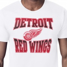 Detroit Red Wings Starter White Comic Style Team Graphic T-Shirt