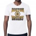 Boston Bruins Starter White Comic Style Team Graphic T-Shirt