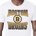 Boston Bruins Starter White Comic Style Team Graphic T-Shirt