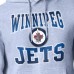Winnipeg Jets Starter Gray Comic Style Team Graphic Hoodie