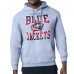 Columbus Blue Jackets Starter Gray Comic Style Team Graphic Hoodie