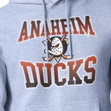 Anaheim Ducks Starter Gray Comic Style Team Graphic Hoodie