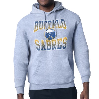 Buffalo Sabres Starter Gray Comic Style Team Graphic Hoodie
