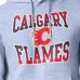 Calgary Flames Starter Gray Comic Style Team Graphic Hoodie
