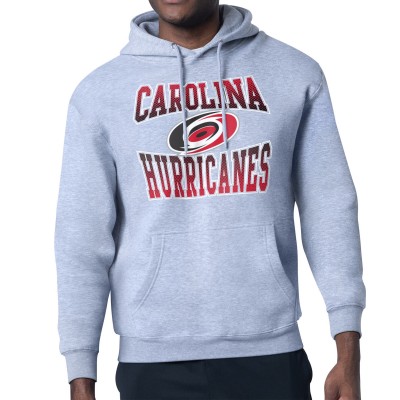 Carolina Hurricanes Starter Gray Comic Style Team Graphic Hoodie