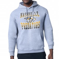 Nashville Predators Starter Gray Comic Style Team Graphic Hoodie