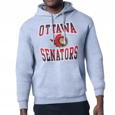 Ottawa Senators Starter Gray Comic Style Team Graphic Hoodie