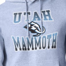 Utah Mammoth Starter Gray Comic Style Team Graphic Hoodie