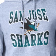 Толстовка San Jose Sharks Starter Gray Comic Style Team Graphic