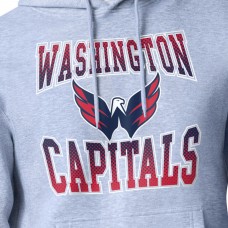 Washington Capitals Starter Gray Comic Style Team Graphic Hoodie Washington Capitals Starter Gray Comic Style Team Graphic Hoodie