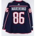 Kirill Marchenko Columbus Blue Jackets Autographed Fanatics Authentic Navy adidas Jersey