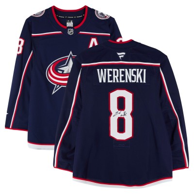 Zach Werenski Columbus Blue Jackets Autographed Fanatics Authentic Navy Fanatics Authentic Pro Jersey