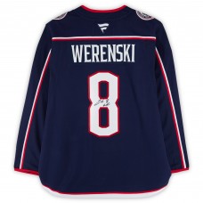 Zach Werenski Columbus Blue Jackets Autographed Fanatics Authentic Navy Fanatics Premium Jersey Zach Werenski Columbus Blue Jackets Autographed Fanatics Authentic Navy Fanatics Premium Jersey