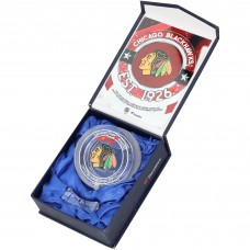 Oliver Moore Chicago Blackhawks Autographed Fanatics Authentic Crystal Puck - Filled with Ice from the 2023-24 Season