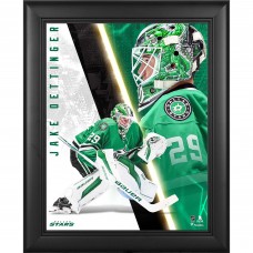 Jake Oettinger Dallas Stars Fanatics Authentic Framed 13 x 16 Radiance Collage
