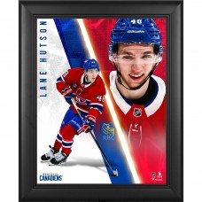 Lane Hutson Montreal Canadiens Fanatics Authentic Framed 13 x 16 Radiance Collage