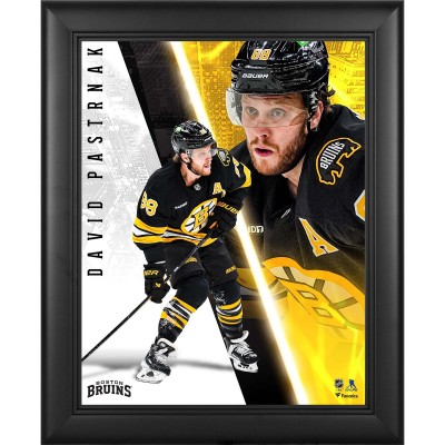 David Pastrnak Boston Bruins Fanatics Authentic Framed 13 x 16 Radiance Collage