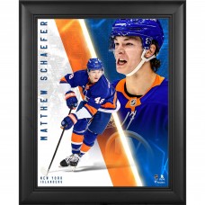 Matthew Schaefer New York Islanders Fanatics Authentic Framed 13 x 16 Radiance Collage