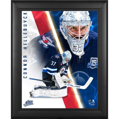 Connor Hellebuyck Winnipeg Jets Fanatics Authentic Framed 13 x 16 Radiance Collage