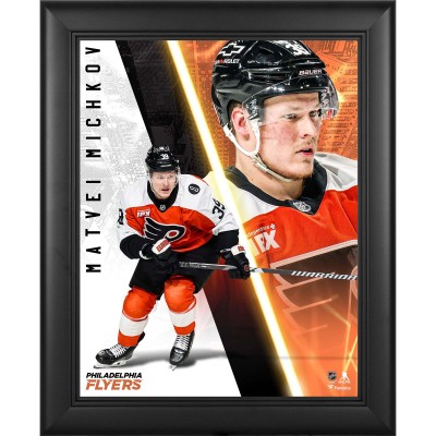 Matvei Michkov Philadelphia Flyers Fanatics Authentic Framed 13 x 16 Radiance Collage