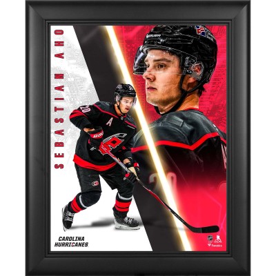 Sebastian Aho Carolina Hurricanes Fanatics Authentic Framed 13 x 16 Radiance Collage