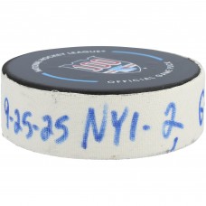 Chris Terry New York Islanders Fanatics Authentic Game-Used Goal Puck vs. New York Rangers on September 25, 2025 Chris Terry New York Islanders Fanatics Authentic Game-Used Goal Puck vs. New York Rangers on September 25, 2025