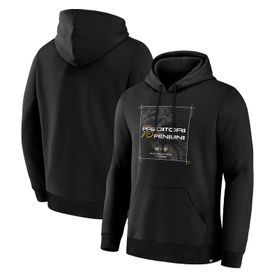 Nashville Predators vs. Pittsburgh Penguins Black 2025 NHL Global Series Matchup Legacy Hoodie