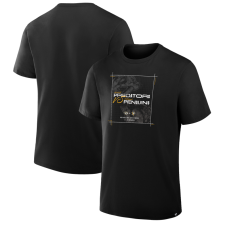 Nashville Predators vs. Pittsburgh Penguins Black 2025 NHL Global Series Matchup Legacy T-Shirt