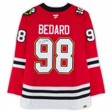 Игровая джерси Connor Bedard Chicago Blackhawks Autographed Fanatics Authentic 2025 Red Centennial Season Fanatics Premium Игровая джерси Connor Bedard Chicago Blackhawks Autographed Fanatics Authentic 2025 Red Centennial Season Fanatics Premium