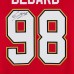 Игровая джерси Connor Bedard Chicago Blackhawks Autographed Fanatics Authentic 2025 Red Centennial Season Fanatics Premium