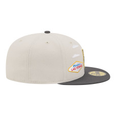Бейсболка Vegas Golden Knights New Era Tan/Black Localized City Icon 59FIFTY