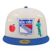 Бейсболка New York Rangers New Era Tan/Blue Localized City Icon 59FIFTY