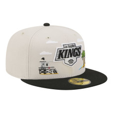 Бейсболка Los Angeles Kings New Era Tan/Black Localized City Icon 59FIFTY Бейсболка Los Angeles Kings New Era Tan/Black Localized City Icon 59FIFTY