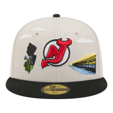 Джерси New Devils New Era Tan/Black Localized City Icon 59FIFTY Fitted Hat Джерси New Devils New Era Tan/Black Localized City Icon 59FIFTY Fitted Hat