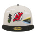 Джерси New Devils New Era Tan/Black Localized City Icon 59FIFTY Fitted Hat