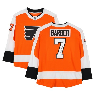 Bill Barber Philadelphia Flyers Autographed Fanatics Authentic Orange Fanatics Breakaway Jersey with HOF 90 Inscription