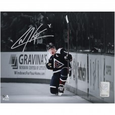 Cale Makar Colorado Avalanche Autographed Fanatics Authentic 8 x 10 Navy Jersey Celebration Spotlight Photograph